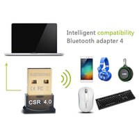 Bluetooth 4,0 USB черный мини-адаптер ключ беспроводной передатчик и приемник для ноутбука ПК компьютера Windows 10 8 7 Vista 1005001775625471