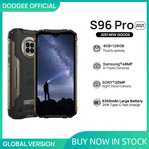 Смартфон DOOGEE S96 Pro, 2021 дюйма, 8 + 128 ГБ, NFC 1005001779105238