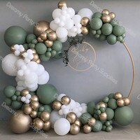 Воздушные шары, 12 футов, латексные, зеленые, белые, золотые, 137 шт. 1005001792965897
