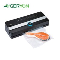 Вакуумный упаковщик GERYON, вакуумный упаковщик под вакуумом, встроенный резак, автоматический упаковщик пищи, машина для сбережения пищевых продуктов с рулонами/пакетами 1005001798067049
