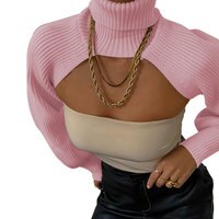 Женская водолазка с длинным рукавом, вязаный свитер, повседневный женский шикарный дизайнерский пуловер, женские топы 2021 1005001810336998