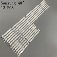 Светодиодная лента для подсветки Samsung UE48H6400, UE48J5600, UE48J5600, UE48H5000, UE48H5500, UE48H6200AK, D4GE-480DCA 480DCB-R3, 12 шт./компл. 1005001817109010