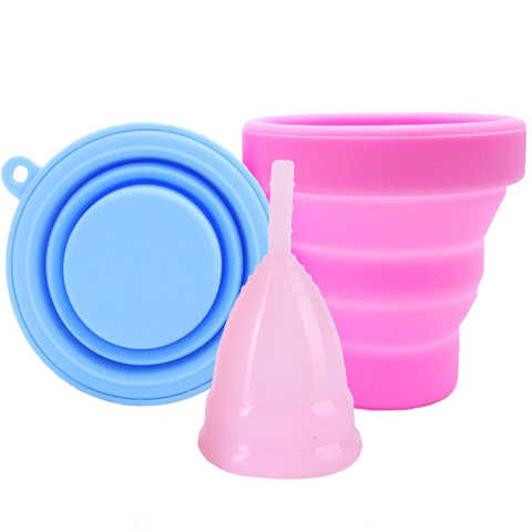 Стерилизатор для менструальных чашек силиконовая складная чашка для менструальных чашек для очистки перерабатываемых женских чашек 1005001830520126