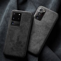 Роскошный чехол из алькантары для Samsung Galaxy S20 FE 5G S22 Ultra S21 Plus Note 20 Note10 Lite, замшевая кожаная задняя крышка 1005001830967492