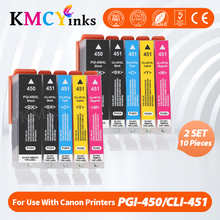 Чернильные картриджи для принтеров Canon PIXMA IP7240, MG5440, MG6340, MX924, MG7140, MG6440, 5 цветов, совместимые с PGI 450, CLI 451 1005001833692681