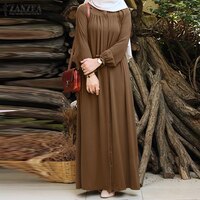 Женское винтажное платье-хиджаб с длинным рукавом, макси 1005001836135271