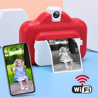 Детская камера Wi-Fi камера Мгновенной Печати термопринтер Беспроводной Wi-Fi телефон принтер карта 32 Гб 1080P HD Детская Цифровая камера игрушка 1005001843993635