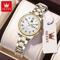 Женские наручные часы OLEVS, оригинальные роскошные часы для женщин, водонепроницаемые кварцевые женские наручные часы из нержавеющей стали, золотой тренд 2022 1005001844015930