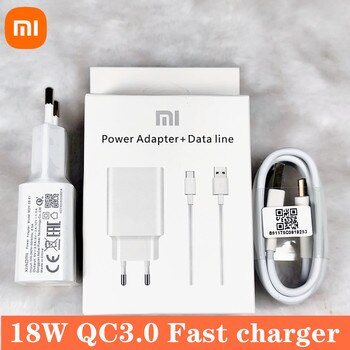 Зарядное устройство Xiaomi redmi note 7, быстрая зарядка QC3.0 9 в 2 А, адаптер питания, Type C кабель для Mix 2s Mi 6 6X 8 A2 A1 Note 8 max3 mi 8 lite 1005001846097902