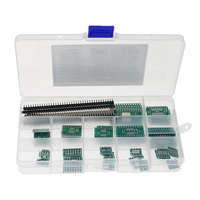 70 шт. PCB плата комплект SMD поворот в DIP адаптер преобразователь SOP8 SOP10 SOP14 SOP16 SOP24 SOP28 1005001851677111