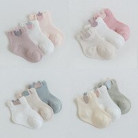 Новинка, 3 пары/Лот, детские носки осенне-зимние детские носки для девочек, хлопковые носки для новорожденных мальчиков Аксессуары для маленьких мальчиков 1005001860610571