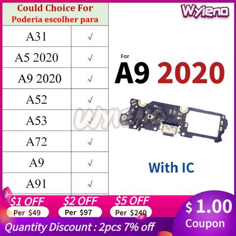 USB зарядное устройство Wyieno для Oppo A31 A5 A9 2020 A52 A53 A72 A91 A1K R17 A32 A11x 1005001866047637