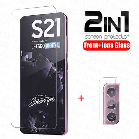 Закаленное стекло 2 в 1 для Samsung Galaxy S20 S21 Ultra 5G, защита для экрана, Защитная пленка для объектива Samsung S20 S21 Plus S20 FE 1005001870025063