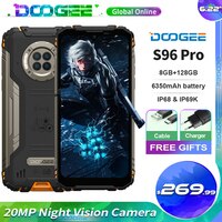 Doogee S96 Pro Водонепроницаемый смартфон с восьмиядерным процессором Helio G90, ОЗУ 8 ГБ, ПЗУ 128 ГБ, 6350 мАч 1005001873179267