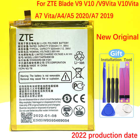 Новый аккумулятор для ZTE Blade V9 V10 /V9Vita V10Vita/A7 Vita/A4/A5 2020 3200 мАч Li3931T44P8h806139 1005001873295207