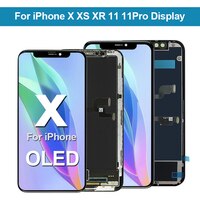 100% протестированный сменный Супер дисплей для iPhone X XS XR 11 12 mini Pro MAX, ЖК-дисплей OLED, сенсорный 3D экран в сборе, True Tone с подарком 1005001885058055
