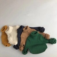2022, детские свитера MILANCEL, Однотонный свитер для девочек, пуловер для мальчиков, водолазка, трикотажная одежда для мальчиков 1005001906639975