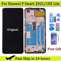Оригинальный ЖК-дисплей для Huawei P Smart 2021 Φ X10 Lite с сенсорным экраном и дигитайзером в сборе для Honor 10X Lite Y7A LCD 1005001914854971