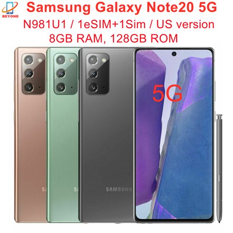 Samsung Galaxy Note20 Note 20 телефон, экран 6,7 дюйма, 8 Гб ОЗУ 128 Гб ПЗУ, Восьмиядерный 1005001924756746