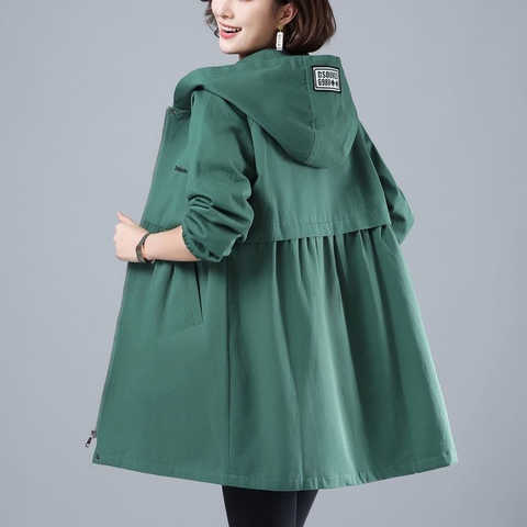 Женская куртка весна-осень 2022, Повседневная ветровка с капюшоном, Женские базовые куртки, пальто, легкие куртки на молнии, верхняя одежда 1005001943946978