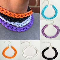 Boho Long Chains Necklaces For Women Colorful Plastic Chain Choker Necklaces Pendants Women Jewelry Gift цепочка чокер 1005001960453921