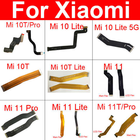 ЖК-разъем материнской платы гибкий кабель для Xiaomi Mi 10 10T 11 11T Pro Lite 4G 5G Vice Flex материнская плата Гибкая лента Запасная часть 1005001967652283