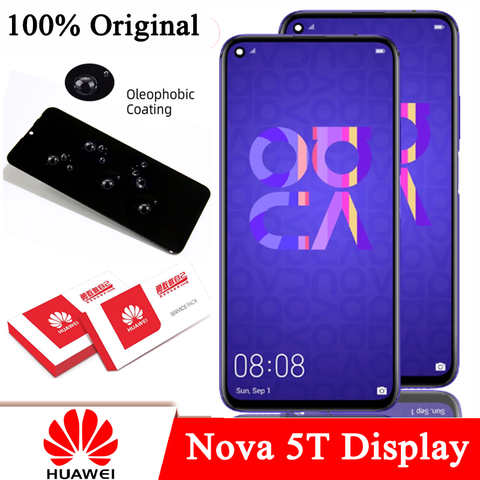 ЖК-дисплей с рамкой для Huawei Nova 5T, 100% оригинальный, 6,26 дюйма, YAL-L21, L61A, L61D, L71A, дигитайзер тачскрина, запасные части 1005001968592980