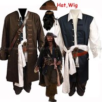 Костюм Джека Спарроу для косплея клотин Пираты Карибского Джека куртка Спарроу косплей костюм на Хэллоуин косплей костюмы для мужчин 1005001978538236