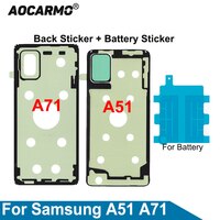 Aocarmo для Samsung Galaxy A51 A71 SM-A7160 задняя крышка, клейкий стикер для аккумулятора, запасные части 1005001982828229