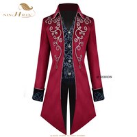 Мужской костюм SISHION в средневековом викторианском стиле, смокинг, джентльменский плащ, готический плащ в стиле стимпанк, винтажный наряд VD1735, мужское пальто 1005001999469852