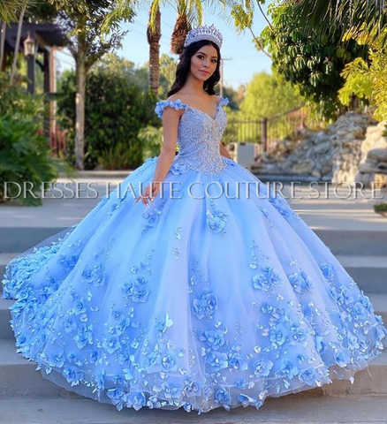 Пышное Бальное Платье, 16 цветов, светильник-голубого цвета, с открытыми плечами 1005002015283395