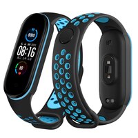 Ремешок сменный для Xiaomi Mi Band 5 4 3, силиконовый спортивный браслет с защитой от пота, двухцветный браслет для Xiaomi 5 1005002039687102