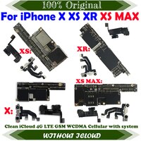 Бесплатная доставка, 100% оригинальная плата обновления для iPhone X XS MAX XR, материнская плата с полным чипом, основная логическая плата, чистая iCloud 1005002053743928