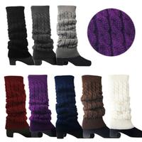 1 пара, женские теплые вязаные носки, вязаные крючком носки, вязаные зимние гетры, манжеты, верхние носки, длинные носки, 8 цветов 1005002084163548