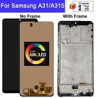 Super AMOLED A315 A315F ЖК-дисплей для Samsung Galaxy A31 ЖК-дисплей с рамкой SM-A315F/DS A315G дисплей с сенсорным экраном дигитайзер в сборе 1005002084662051