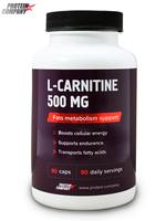 L-Carnitine 500 mg / PROTEIN.COMPANY / L-карнитин / Капсулы / 90 порций / 90 капсул 1005002097707302