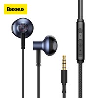 Baseus H19 проводные наушники 6D стерео бас наушники-вкладыши 3,5 мм гарнитура с микрофоном для телефонов Xiaomi Samsung 1005002147777680