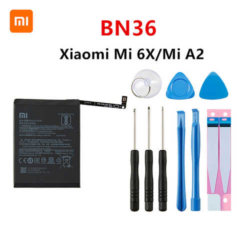 Аккумулятор BN36 3010 мАч для Xiaomi Mi 6X Mi A2 MiA2 BN36 1005002172467173