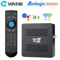 ТВ-приставка TOX3 на Android 11, 4 + 32 ГБ, Amlogic S905X4, 2 t2r, Wi-Fi  1000M Internet BT4.1 Support AV1 4K DLNA Media Player 1005002193369861