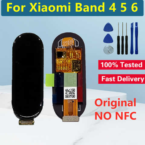 Оригинальный AMOLED для Xiaomi Mi Band 4, ЖК-дисплей, сенсорный экран, дигитайзер для Xiaomi Mi Band 5, ЖК Смарт-часы Band 6, ЖК-экран 1005002205228932