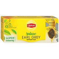 Чай Lipton Earl Grey, черный с бергамотом, 25 пакетиков 1005002212685933