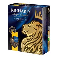 Чай Richard Royal Ceylon черный байховый цейлонский, в пакетиках, 100 шт 1005002212776616