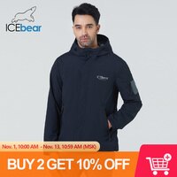 ICEbear 2021 Мужская короткая ветровка осень стильный тренч с капюшоном качественная мужская брендовая одежда MWB21665D 1005002217787491