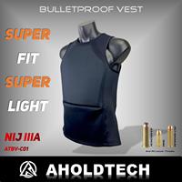 Aholdtech C01 подлинный ISO Легкий NIJ IIIA 3a пуленепробиваемый баллистический жилет футболка скрываемая армированная майка без рукавов 1005002223481753