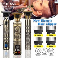 Новая перезаряжаемая USB машинка для стрижки волос T9, Мужская бритва, триммер для мужчин, профессиональный триммер для бороды 1005002227573759