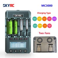 Зарядное устройство SKYRC MC3000, оригинальное, для аккумуляторов, литий-ионный, литий-ионный, никель-железо-фосфатный, светодиодный экран, мульти-химия, управление через приложение 5000-500 PUMPKIN500 1005002228184485