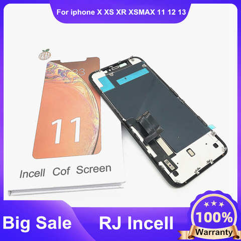Сменный IC RJ Incell ЖК-дисплей Pantalla Дисплей для iphone 11 ЖК-дисплей сенсорный экран дигитайзер для iPhone X XR XSMAX 11 12 13 Mini 1005002245769880