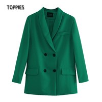 Пиджак Toppies женский однотонный, двубортный жакет, деловой костюм, весна 2022 1005002252929920