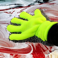 Перчатки для мойки автомобиля из микрофибры, многофункциональные перчатки для уборки дома, 1 шт. 1005002256130372