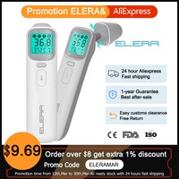 Детский термометр ELERA, инфракрасный цифровой бесконтактный термометр для измерения температуры лба и ушей для детей, быстрое измерение температуры 1005002258899210